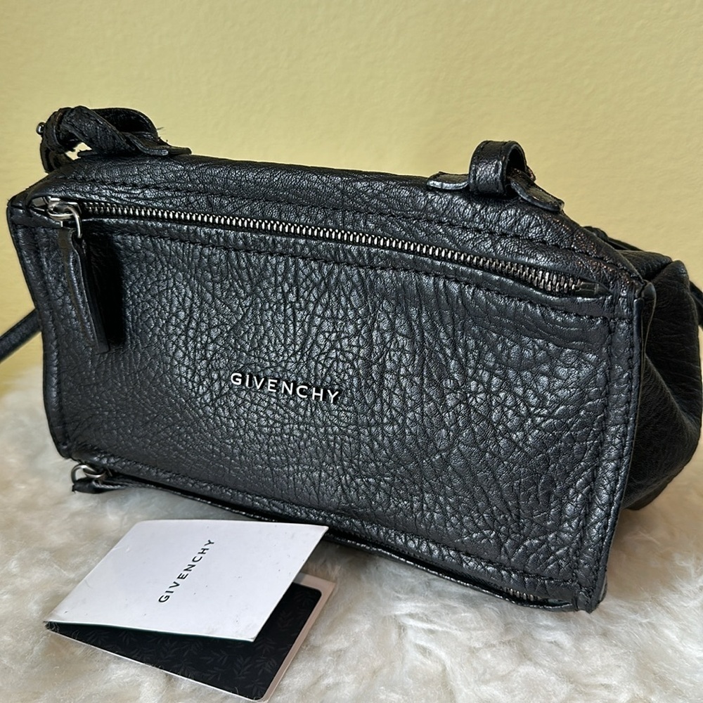 💯Authentic Givenchy Pandora  Black Leather Mini Crossbody Bag🍀 - Picture 3 of 15